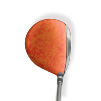 Fairway Wood / Hybrid Left Handed Party Popper Elite Orange Vinyl Wrap Skin