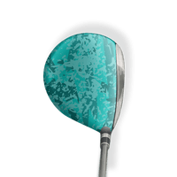 Fairway Wood / Hybrid Left Handed Party Popper Elite Tiffany Blue Vinyl Wrap Skin