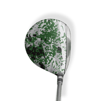Fairway Wood / Hybrid Left Handed Party Popper Green Tiger Vinyl Wrap Skin
