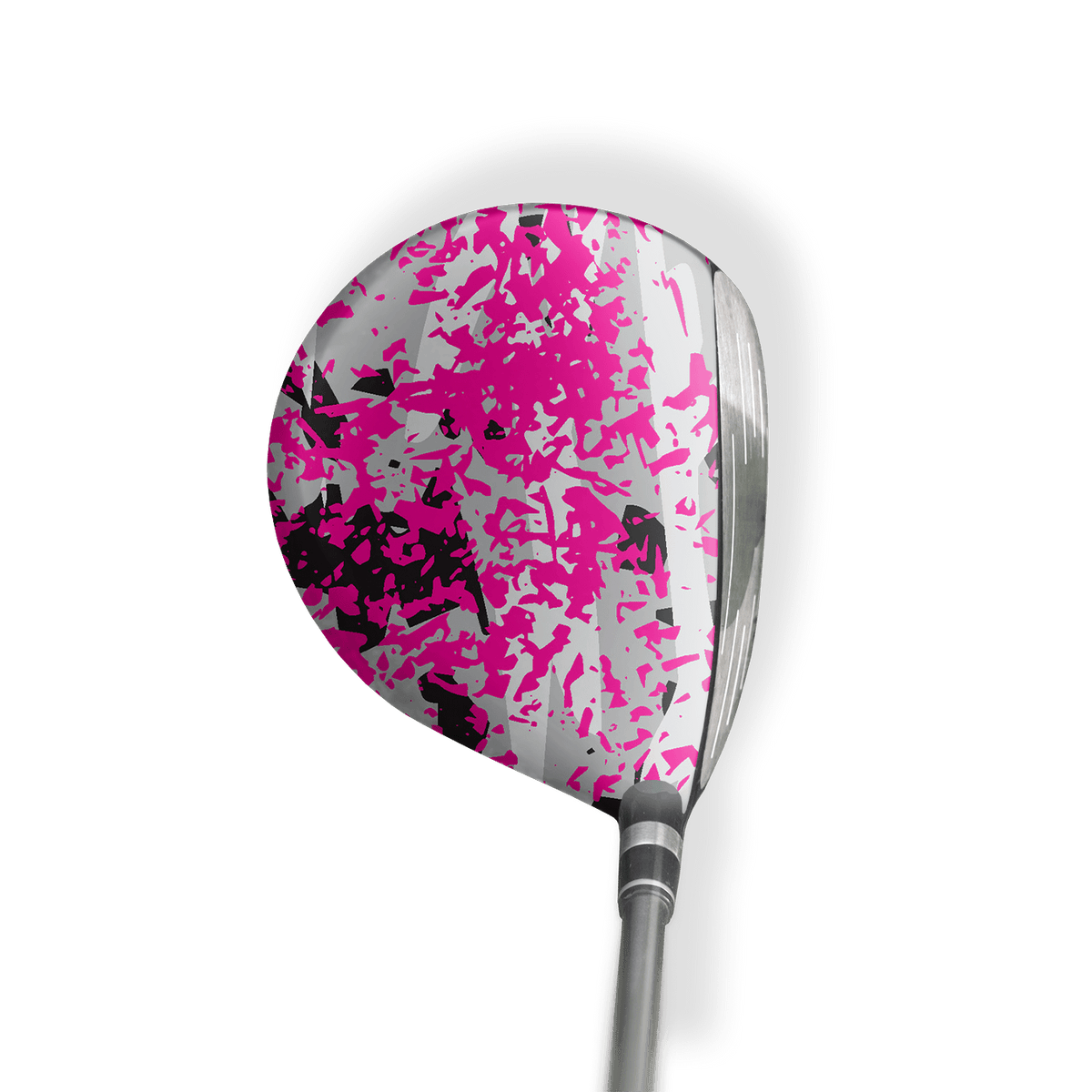 Fairway Wood / Hybrid Left Handed Party Popper Magenta Tiger Vinyl Wrap Skin