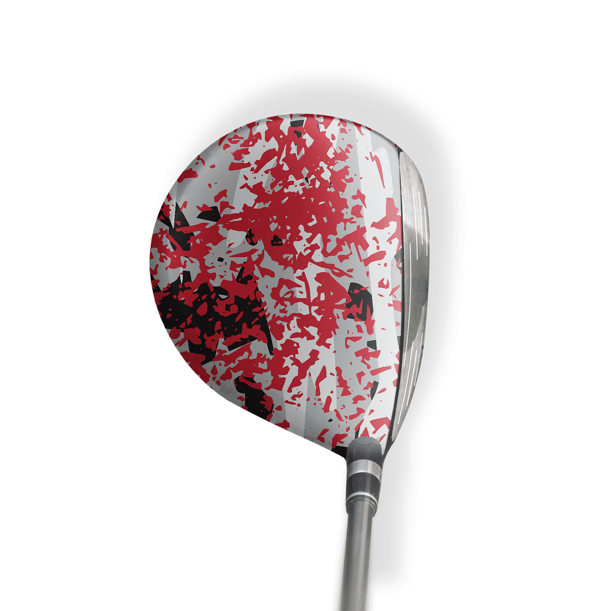 Fairway Wood / Hybrid Left Handed Party Popper Red Tiger Vinyl Wrap Skin