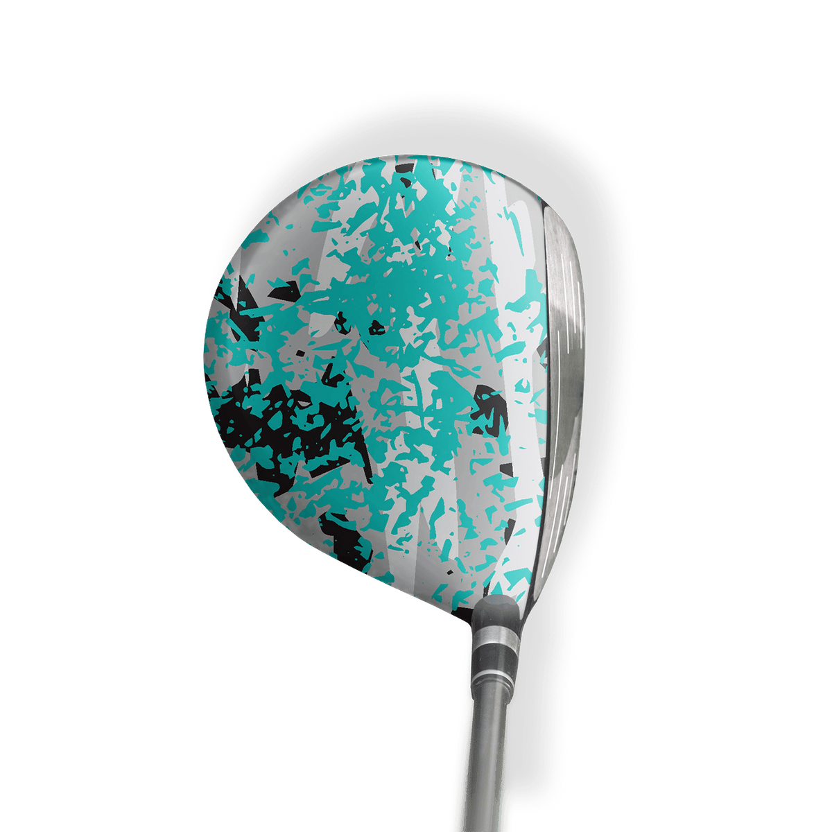 Fairway Wood / Hybrid Left Handed Party Popper Tiffany Blue Tiger Vinyl Wrap Skin