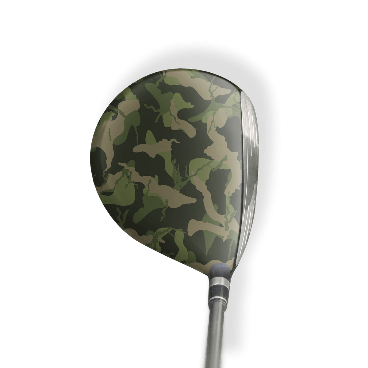 Fairway Wood / Hybrid Left Handed Ragged Army Green Vinyl Wrap Skin