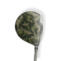 Fairway Wood / Hybrid Left Handed Ragged Army Green Vinyl Wrap Skin