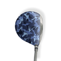 Fairway Wood / Hybrid Left Handed Ragged Blue Urban Night Vinyl Wrap Skin