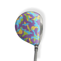Fairway Wood / Hybrid Left Handed Ragged Carnival Vinyl Wrap Skin