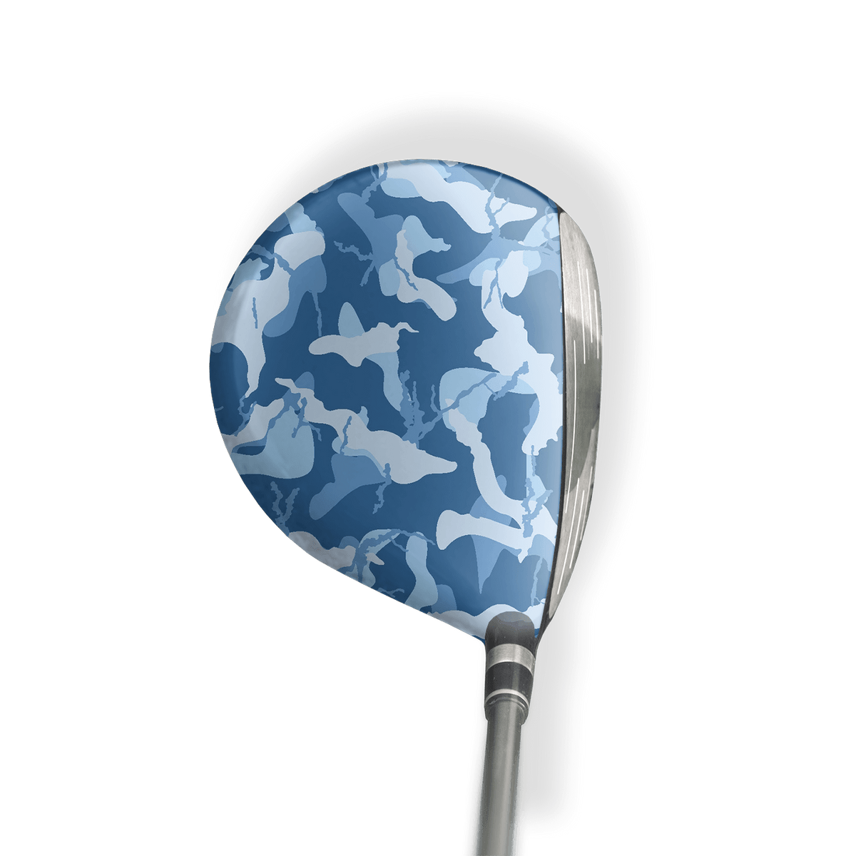 Fairway Wood / Hybrid Left Handed Ragged Cool Blue Vinyl Wrap Skin