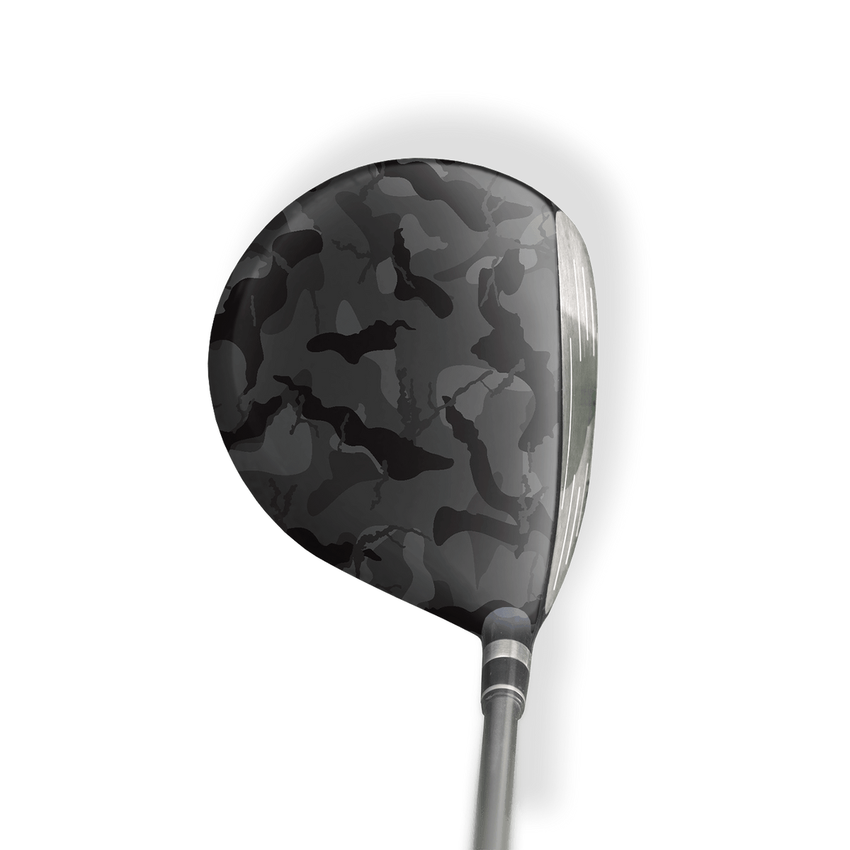 Fairway Wood / Hybrid Left Handed Ragged Elite Black Vinyl Wrap Skin
