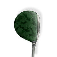 Fairway Wood / Hybrid Left Handed Ragged Elite Green Vinyl Wrap Skin