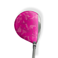 Fairway Wood / Hybrid Left Handed Ragged Elite Magenta Vinyl Wrap Skin