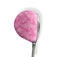 Fairway Wood / Hybrid Left Handed Ragged Elite Pink Vinyl Wrap Skin