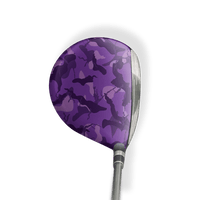 Fairway Wood / Hybrid Left Handed Ragged Elite Purple Vinyl Wrap Skin