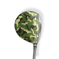 Fairway Wood / Hybrid Left Handed Ragged Jungle Vinyl Wrap Skin
