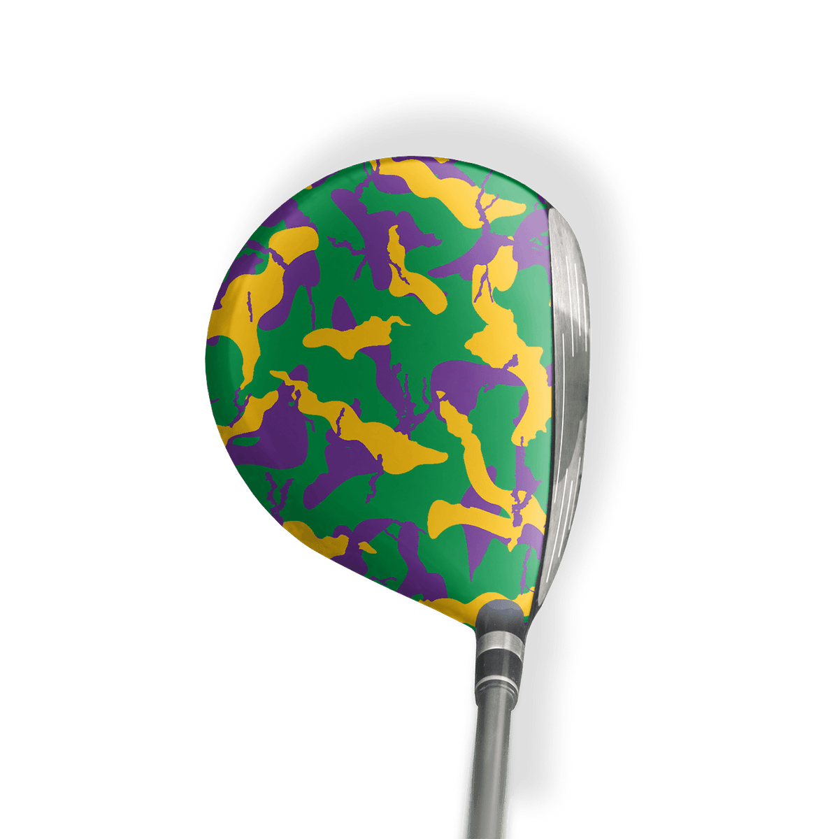 Fairway Wood / Hybrid Left Handed Ragged Mardi Gras Vinyl Wrap Skin