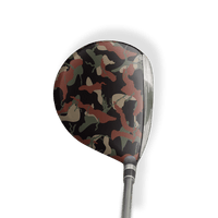 Fairway Wood / Hybrid Left Handed Ragged Militant Copper Vinyl Wrap Skin