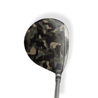 Fairway Wood / Hybrid Left Handed Ragged Militant Green Vinyl Wrap Skin