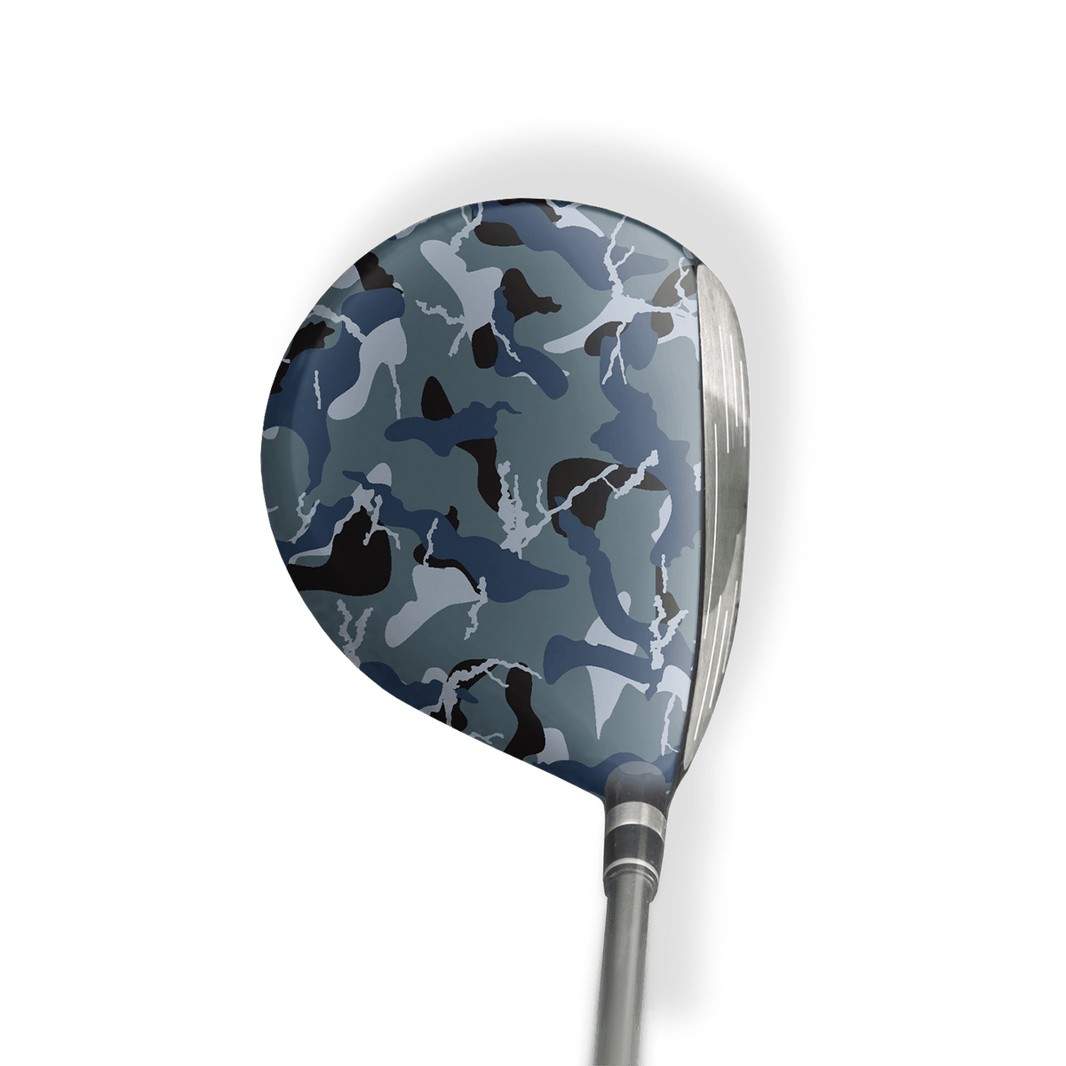 Fairway Wood / Hybrid Left Handed Ragged Navy Vinyl Wrap Skin