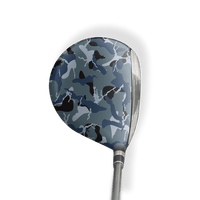 Fairway Wood / Hybrid Left Handed Ragged Navy Vinyl Wrap Skin