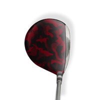 Fairway Wood / Hybrid Left Handed Ragged Vampire Red Vinyl Wrap Skin