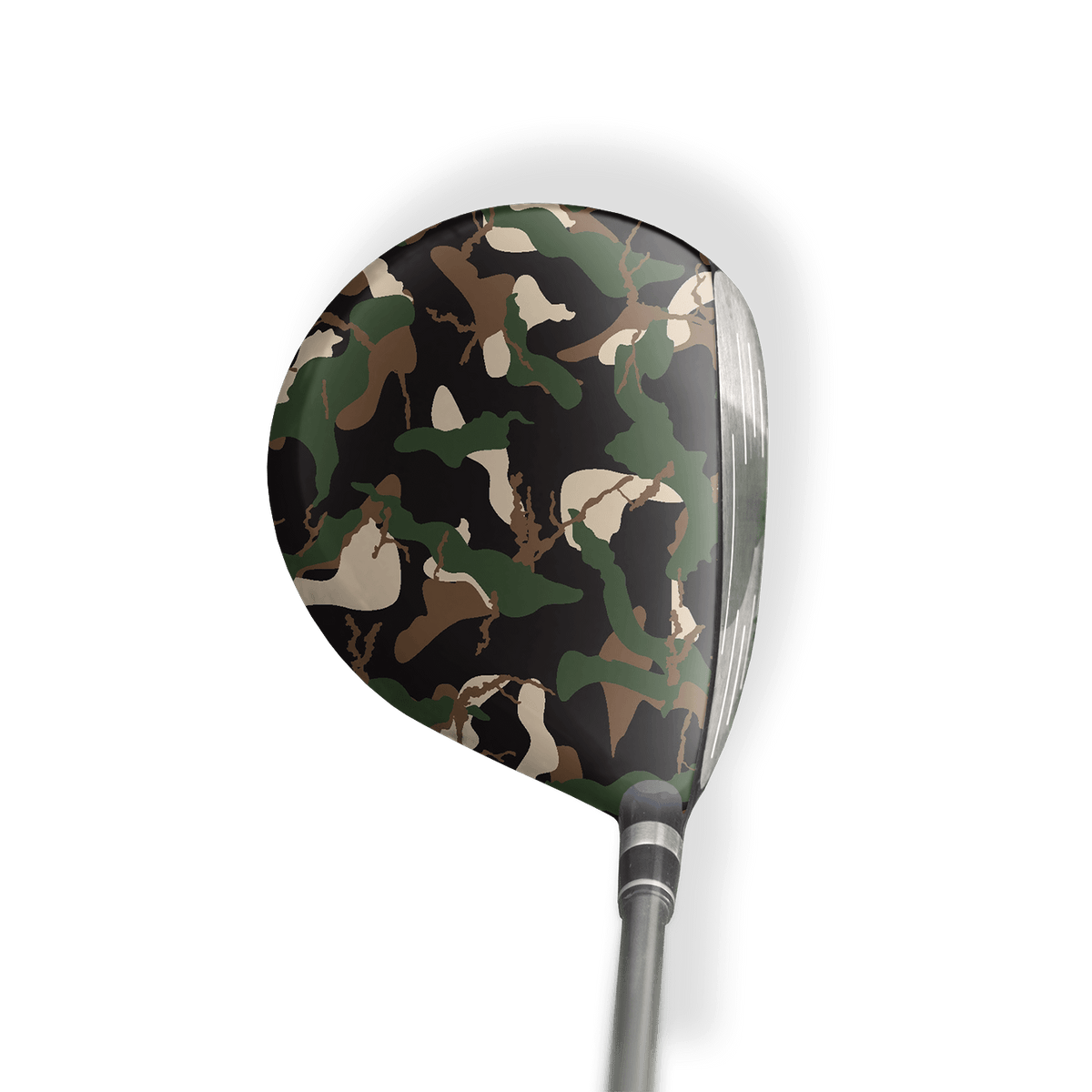 Fairway Wood / Hybrid Left Handed Ragged Woodland Vinyl Wrap Skin