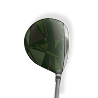 Fairway Wood / Hybrid Left Handed Sharp Army Dark Green Vinyl Wrap Skin