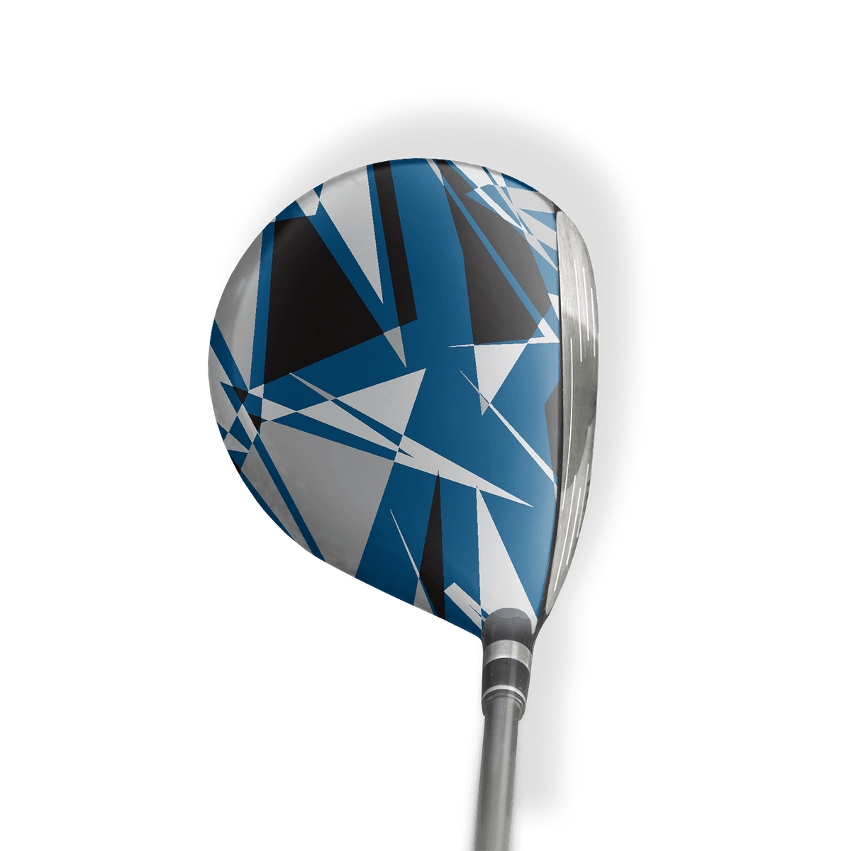 Fairway Wood / Hybrid Left Handed Sharp Blue Tiger Vinyl Wrap Skin