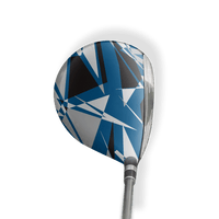 Fairway Wood / Hybrid Left Handed Sharp Blue Tiger Vinyl Wrap Skin