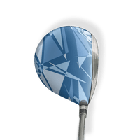 Fairway Wood / Hybrid Left Handed Sharp Cool Blue Vinyl Wrap Skin