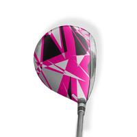 Fairway Wood / Hybrid Left Handed Sharp Magenta Tiger Vinyl Wrap Skin