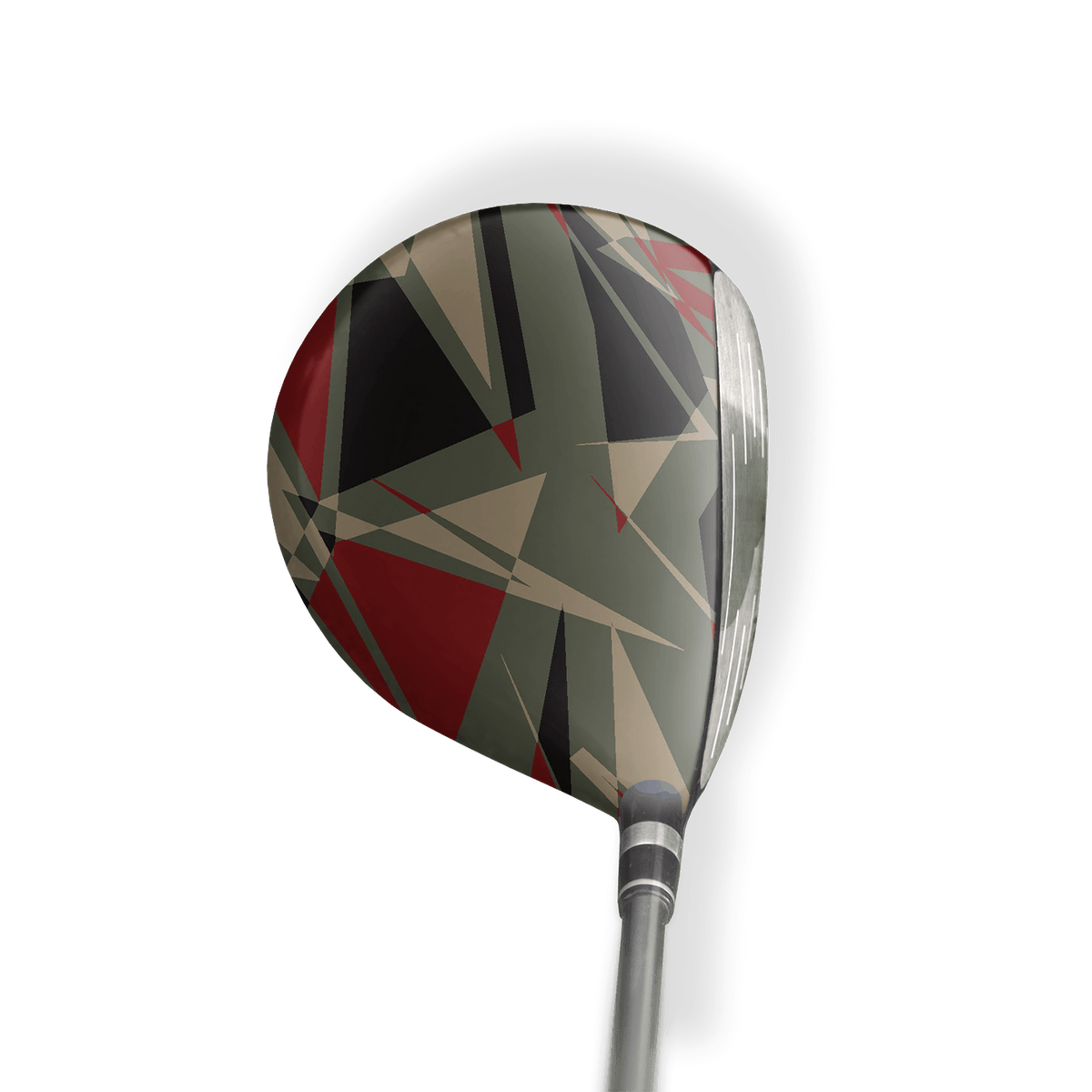 Fairway Wood / Hybrid Left Handed Sharp Militant Red Vinyl Wrap Skin