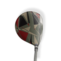 Fairway Wood / Hybrid Left Handed Sharp Militant Red Vinyl Wrap Skin