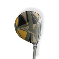 Fairway Wood / Hybrid Left Handed Sharp Militant Yellow Vinyl Wrap Skin