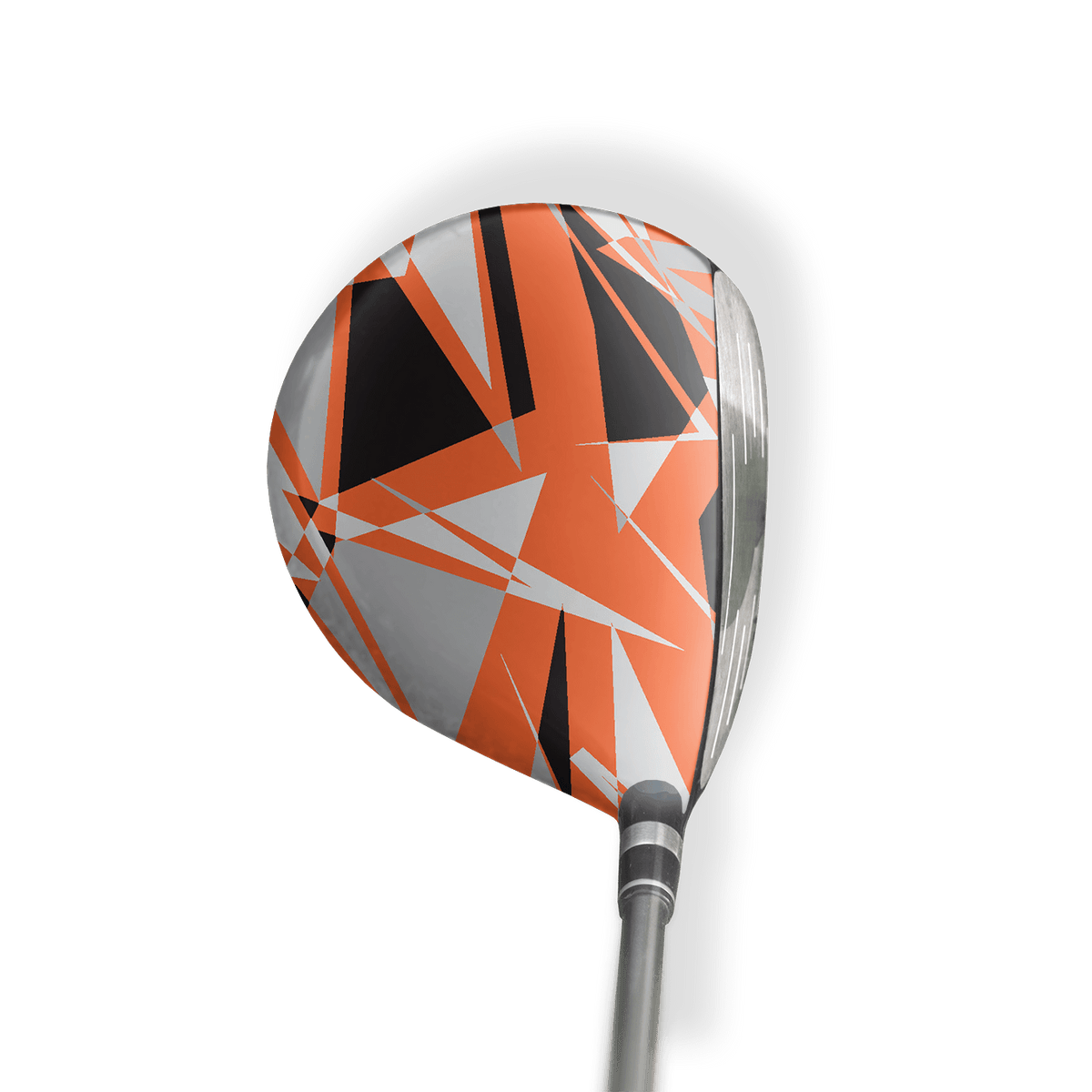 Fairway Wood / Hybrid Left Handed Sharp Orange Tiger Vinyl Wrap Skin