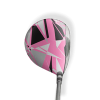 Fairway Wood / Hybrid Left Handed Sharp Pink Tiger Vinyl Wrap Skin