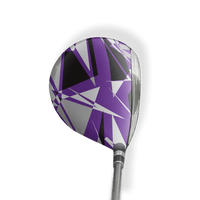 Fairway Wood / Hybrid Left Handed Sharp Purple Tiger Vinyl Wrap Skin