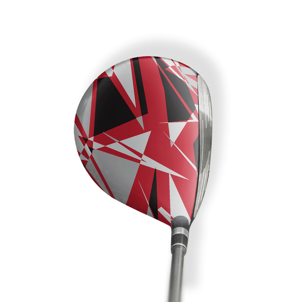 Fairway Wood / Hybrid Left Handed Sharp Red Tiger Vinyl Wrap Skin