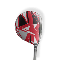 Fairway Wood / Hybrid Left Handed Sharp Red Tiger Vinyl Wrap Skin