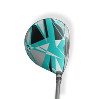 Fairway Wood / Hybrid Left Handed Sharp Tiffany Blue Tiger Vinyl Wrap Skin