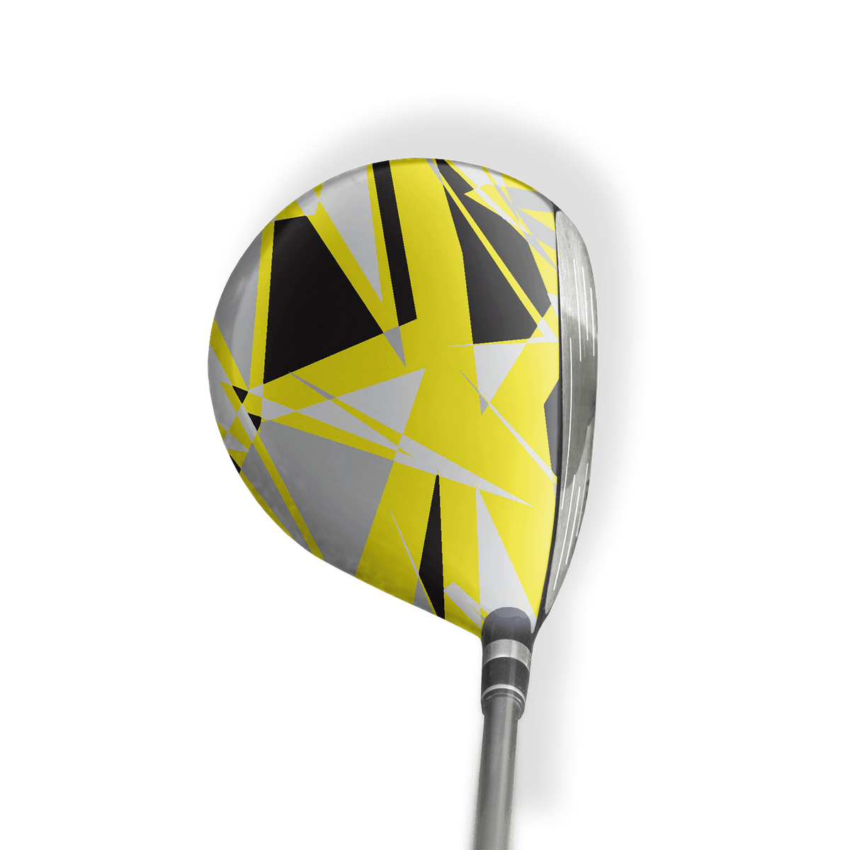 Fairway Wood / Hybrid Left Handed Sharp Yellow Tiger Vinyl Wrap Skin