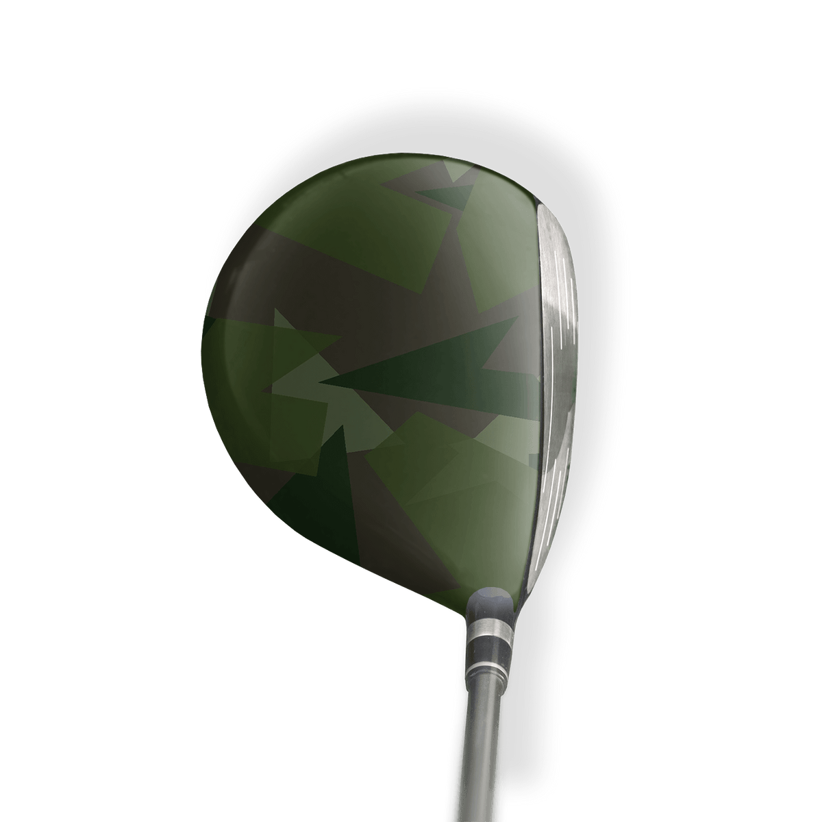 Fairway Wood / Hybrid Left Handed Shattered Army Dark Green Vinyl Wrap Skin