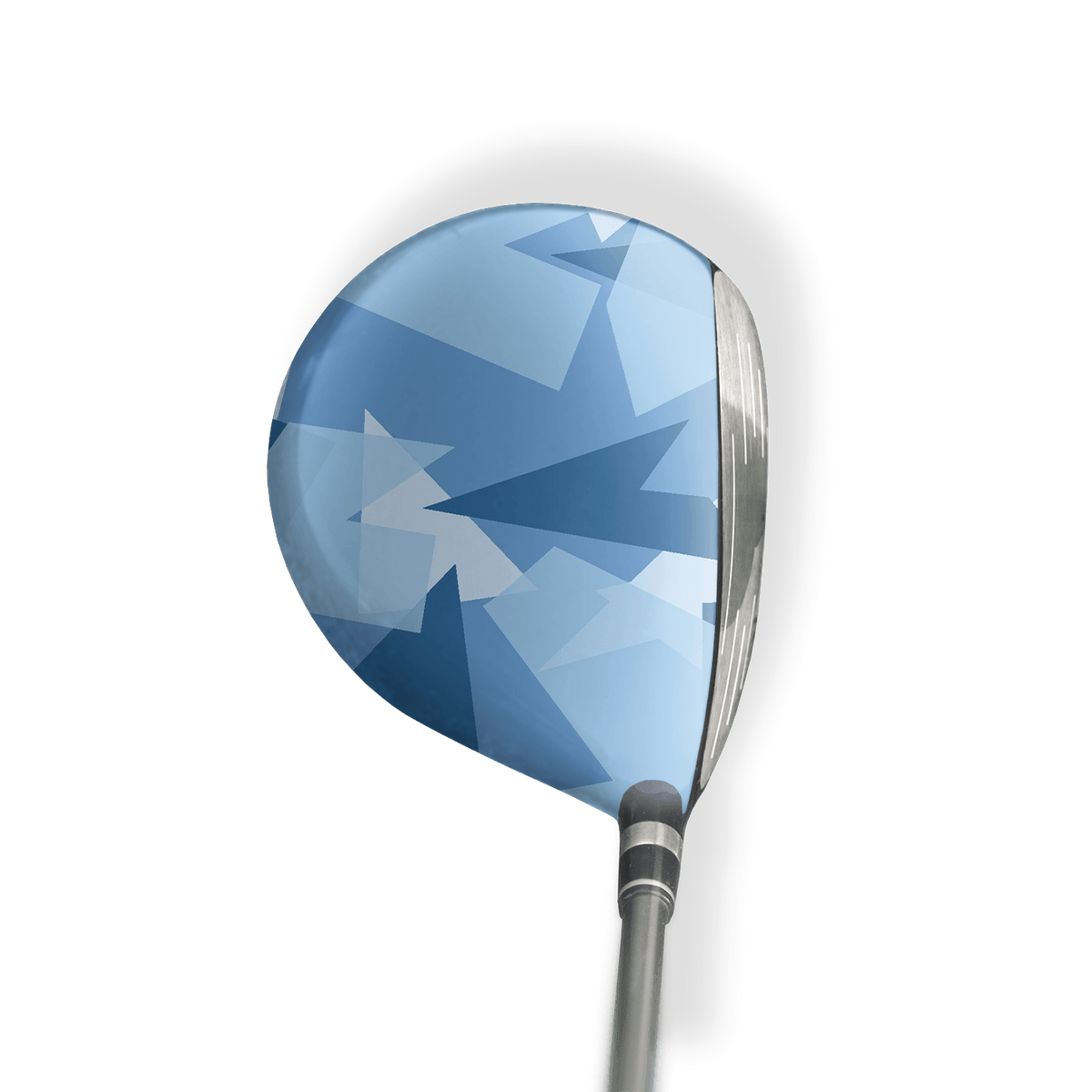 Fairway Wood / Hybrid Left Handed Shattered Cool Blue Vinyl Wrap Skin