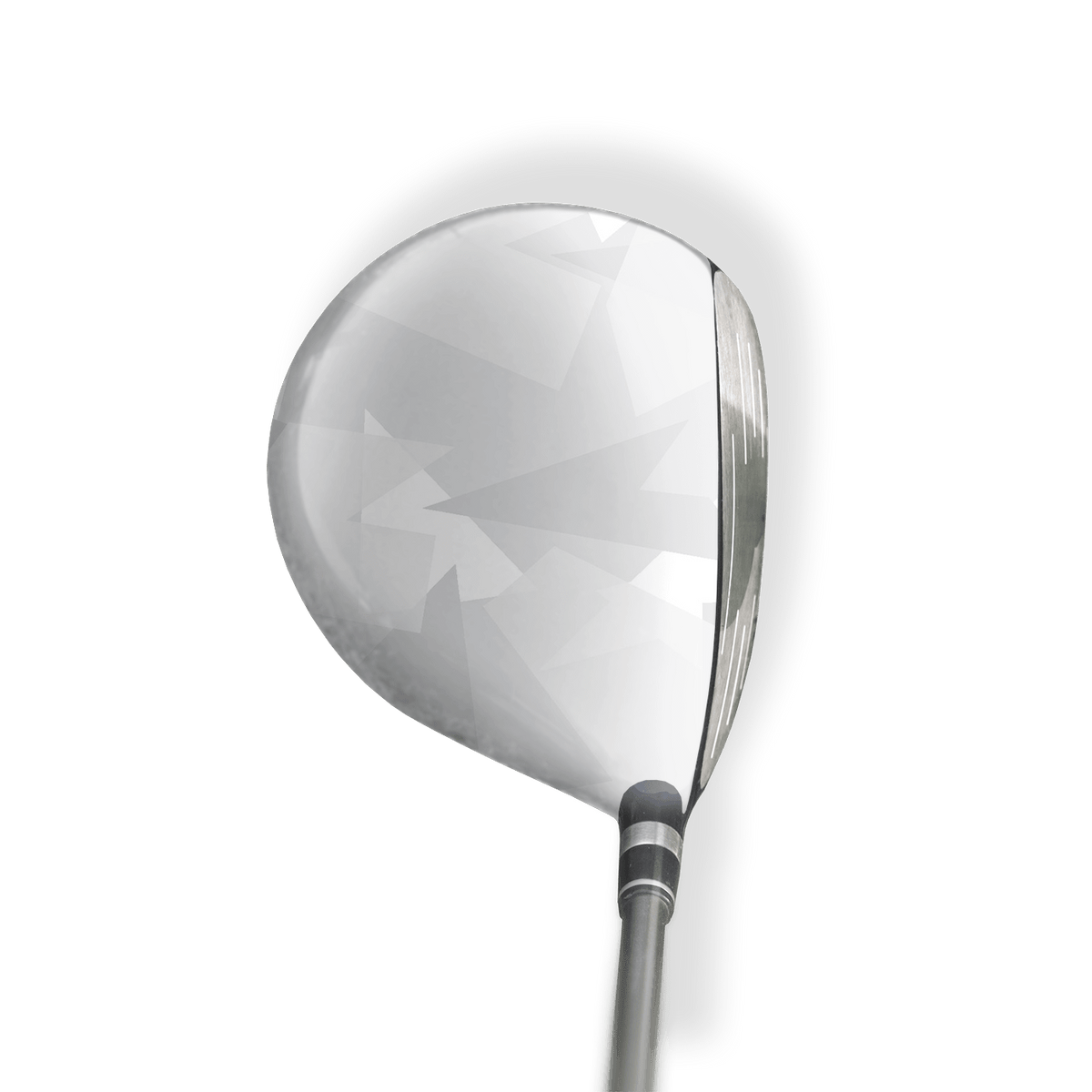 Fairway Wood / Hybrid Left Handed Shattered Elite White Vinyl Wrap Skin