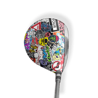 Fairway Wood / Hybrid Left Handed Sticker Bomb Color Vinyl Wrap Skin