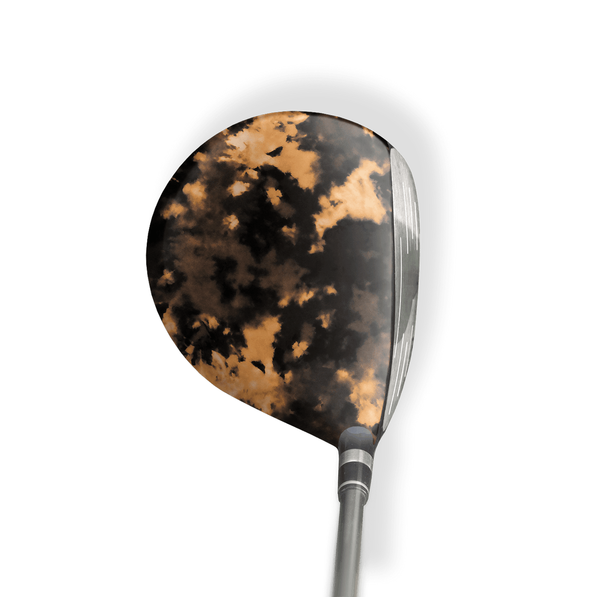 Fairway Wood / Hybrid Left Handed Tie Dye Bleached Black Vinyl Wrap Skin