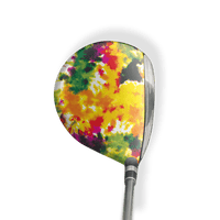 Fairway Wood / Hybrid Left Handed Tie Dye Flower Child Vinyl Wrap Skin