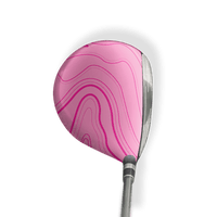 Fairway Wood / Hybrid Left Handed Topographic Pink Vinyl Wrap Skin