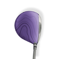 Fairway Wood / Hybrid Left Handed Topographic Purple Vinyl Wrap Skin