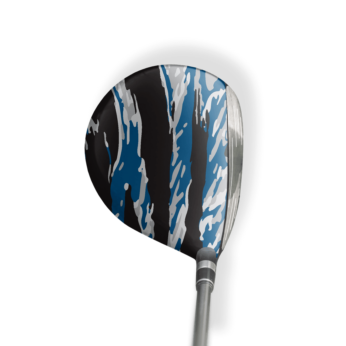 Fairway Wood / Hybrid Left Handed Vietnam Tiger Stripe Blue Tiger Vinyl Wrap Skin
