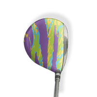 Fairway Wood / Hybrid Left Handed Vietnam Tiger Stripe Carnival Vinyl Wrap Skin
