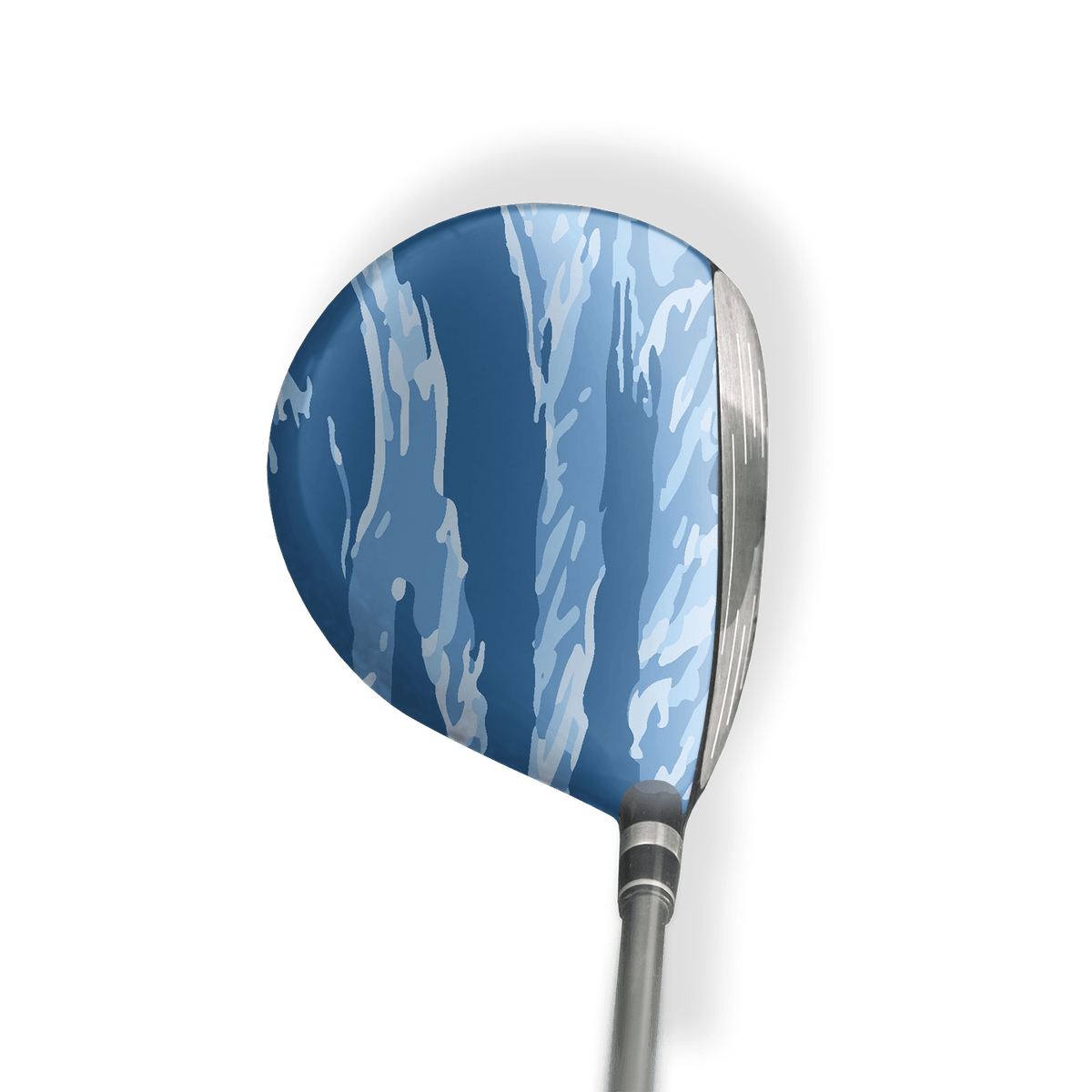 Fairway Wood / Hybrid Left Handed Vietnam Tiger Stripe Cool Blue Vinyl Wrap Skin